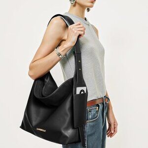 Luxebold | Super Soft and Slouchy Casual Faux Leather Hobo Shoulder Bag